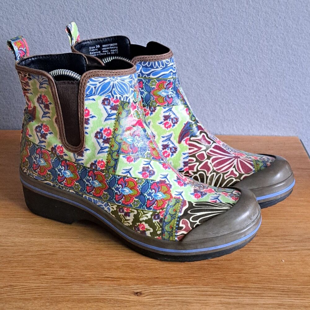 Dansko Multicolor Floral Ankle Boots